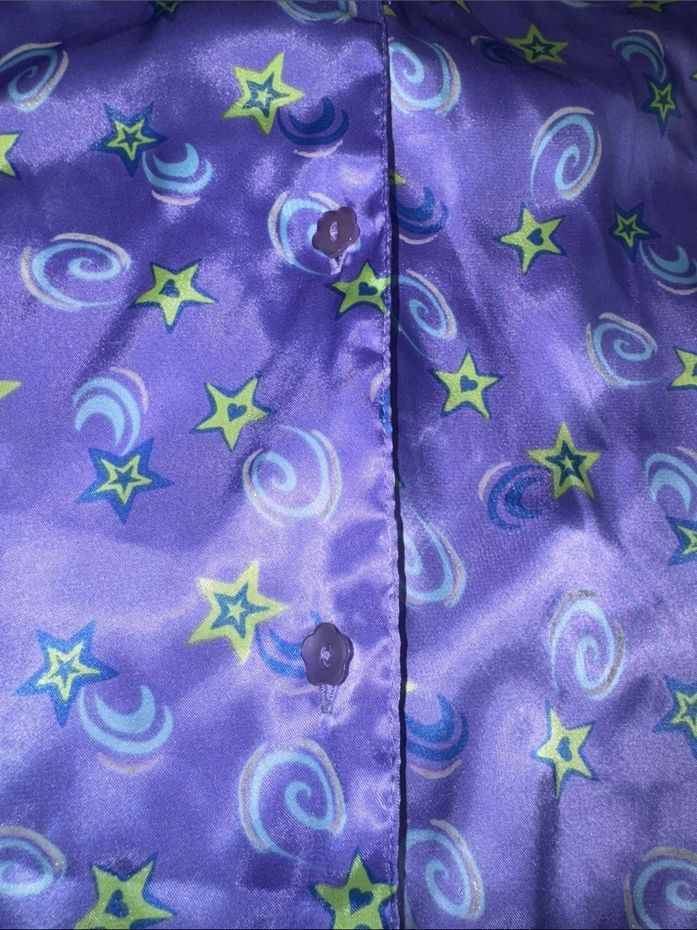 Y2K Xhilaration Kids Purple Star & Moon Pajama Set size L 12